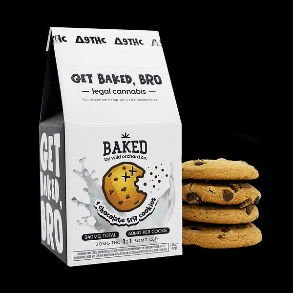 Baked Chocolate Trip Cookies Delta-9 4-Pack | Mountain Blue Sky