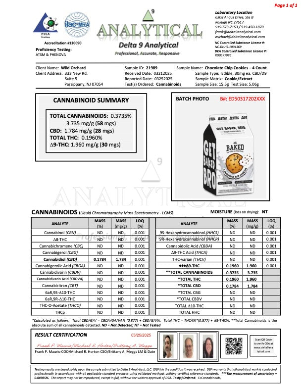 Baked Chocolate Trip Cookies - 4 pack